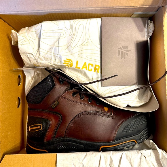 Lacrosse work boots/waterproof/steel toe - Picture 3 of 5